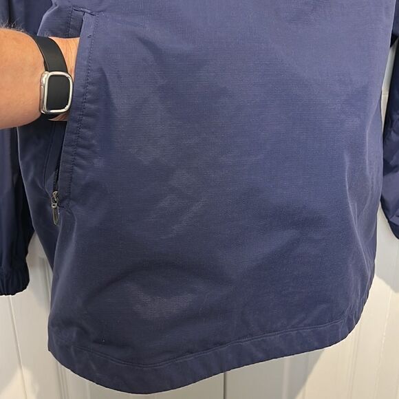 Vintage Unisex Nike Blue/Yellow Pullover 1/4 Zip Windbreaker Size L - Picture 6 of 16